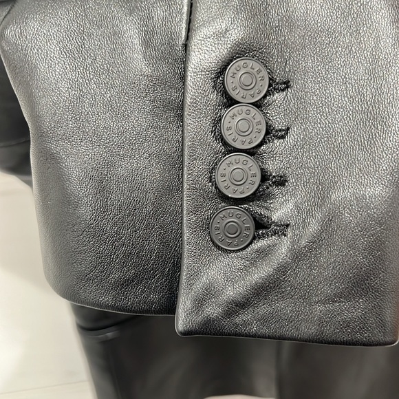 Mugler x H&M | Defined Waist Leather Blazer (Men’s) - Size S/M (EU 46/US 36R) - Picture 6 of 12